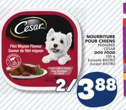 Marché Bonichoix PEDIGREE CESAR DOG FOOD offer