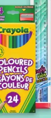 Uniprix MAPED Règle flexible/ Flexible ruler, CRAYOLA Crayons de couleur/ Colored pencils offer