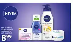 Uniprix NIVEA Soins du visage ou du corps sélectionnés Selected facial or body care products offer