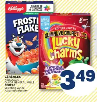 Marché Bonichoix KELLOGG'S OR GENERAL MILLS CEREAL offer