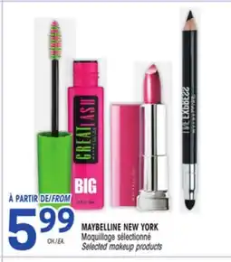Uniprix MAYBELLINE NEW YORK Maquillage sélectionné Selected makeup products offer