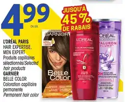 Uniprix L'ORÉAL PARIS HAIR EXPERTISE, MEN EXPERT Produits capillaires sélectionnés/Selected hair products, GARNIER BELLE COLOR Colora offer