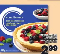 Marché Bonichoix COMPLIMENTS FROZEN PIE CRUST offer