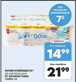 Provigo PAPIER HYGIÉNIQUE PC, 30=100 ROULEAUX offer