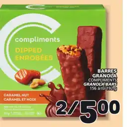 Marché Bonichoix COMPLIMENTS GRANOLA BARS offer