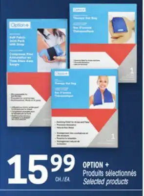 Uniprix OPTION + Produits sélectionnés Selected products offer