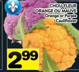 Supermarché PA Orange or Purple Cauliflower offer