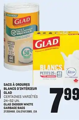 Provigo SACS À ORDURES BLANCS D'INTÉRIEUR GLAD, 24-52 UN offer