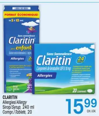 Uniprix CLARITIN Allergies/Allergy Sirop/Syrup offer