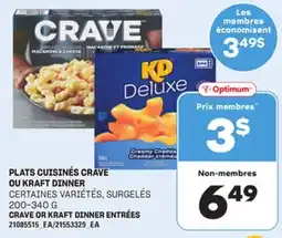 Provigo PLATS CUISINÉS CRAVE OU KRAFT DINNER, 200-340 G offer