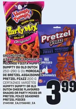 Provigo GRIGNOTINES À SAVEUR DE FROMAGE OU MÉLANGE FIESTA HUMPTY DUMPTY OU OLD DUTCH 250-290 G OU MORCEAUX DE BRETZEL ASSAISONNÉS PRE offer