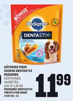 Provigo GÂTERIES POUR CHIENS DENTASTIX PEDIGREE, 100 G-1,9 KG offer