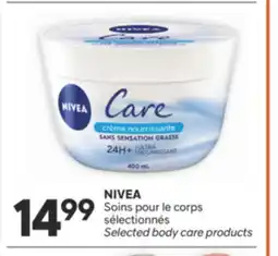 Brunet NIVEA Soins pour le corps sélectionnés offer