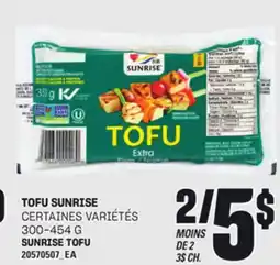 Provigo TOFU SUNRISE, 300-454 G offer