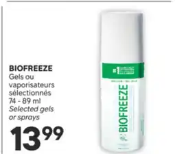 Brunet BIOFREEZE Gels ou vaporisateurs sélectionnés offer