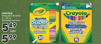 Brunet CRAYOLA Marqueurs lavables offer