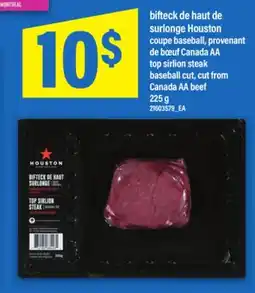 Maxi BIFTECK DE HAUT DE SURLONGE HOUSTON COUPE BASEBALL, PROVENANT DE BŒUF CANADA AA, 225 g offer