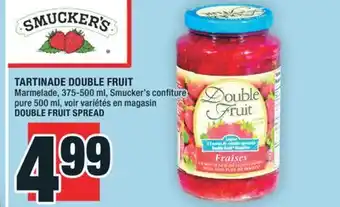 Super C TARTINADE DOUBLE FRUIT | DOUBLE FRUIT SPREAD offer