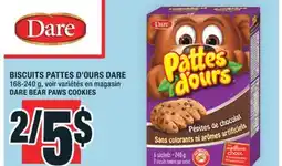 Super C BISCUITS PATTES D'OURS DARE | DARE BEAR PAWS COOKIES offer