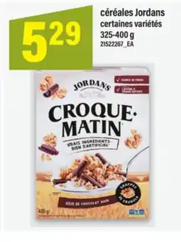 Maxi CÉRÉALES JORDANS, 325-400 G offer