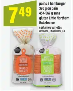 Maxi PAINS À HAMBURGER 320 G OU PAIN 454-567 G SANS GLUTEN LITTLE NORTHERN BAKEHOUSE offer