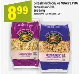 Maxi CÉRÉALES BIOLOGIQUES NATURE'S PATH, 650-907 g offer