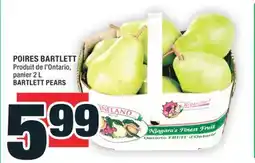 Super C POIRES BARTLETT | BARTLETT PEARS offer