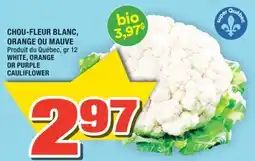 Super C CHOU-FLEUR BLANC, ORANGE OU MAUVE | WHITE, ORANGE OR PURPLE CAULIFLOWER offer