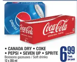 Jean Coutu CANADA DRY, COKE, PEPSI, SEVEN UP, SPRITE Soft drinks offer