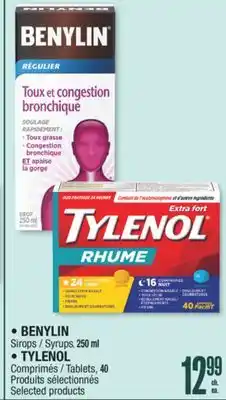 Jean Coutu BENYLIN,TYLENOL offer