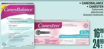 Jean Coutu CANESBALANCE, CANESTEN Selected treatments offer