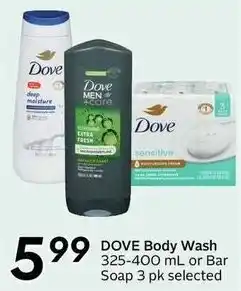 Sobeys DOVE Body Wash or Bar Soap offer