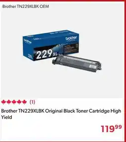 Shopper+ Brother TN229XLBK Original Black Toner Cartridge High Yield offer