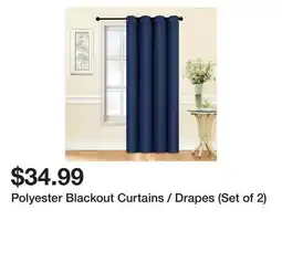 Wayfair Polyester Blackout Curtains / Drapes (Set of 2) offer