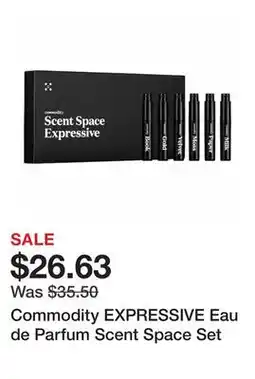 Sephora Commodity EXPRESSIVE Eau de Parfum Scent Space Set offer