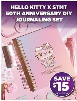 Showcase HELLO KITTY X STMT 50TH ANNIVERSARY DIY JOURNALING SET offer