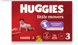 Walmart Huggies Little Movers Mega Colossal Pack Diapers offer