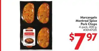 Walmart Marcangelo Montreal Spice Pork Chops offer