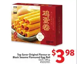 Walmart Top Savor Original Flavour or Black Sesame Flavoured Egg Roll offer