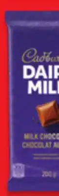 Walmart Cadbury Dairy Milk Chocolate Bar offer