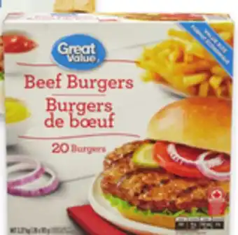 Walmart Great Value Beef Burger Value Pack offer