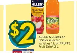 Sobeys ALLEN'S Juices or Drinks offer