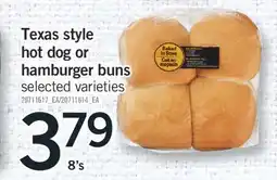Fortinos TEXAS STYLE HOT DOG OR HAMBURGER BUNS 8's offer