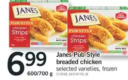 Fortinos JANES PUB STYLE BREADED CHICKEN offer