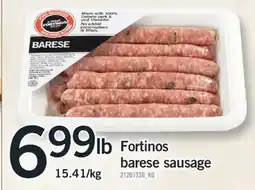 Fortinos FORTINOS BARESE SAUSAGE offer