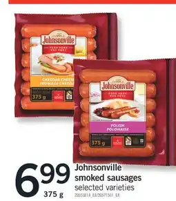 Fortinos JOHNSONVILLE SMOKED SAUSAGES 375 g offer