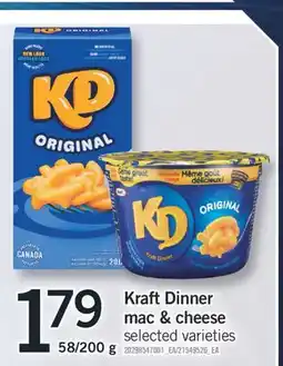 Fortinos KRAFT DINNER MAC & CHEESE, 58/200 G offer