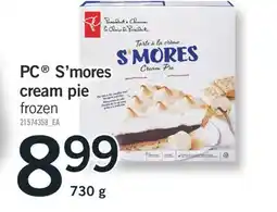 Fortinos PC S'MORES CREAM PIE 730 g offer