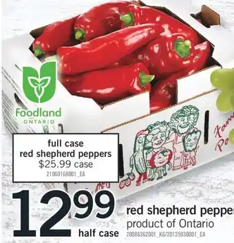 Fortinos red shepherd peppers offer