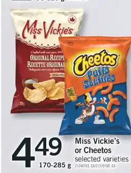 Fortinos MISS VICKIE'S OR CHEETOS 170-285 g offer